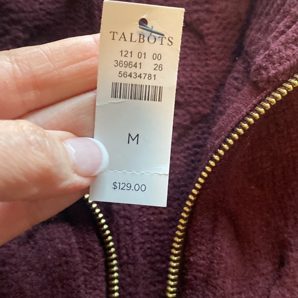 Talbots zip up sweater - Picture 2 of 5